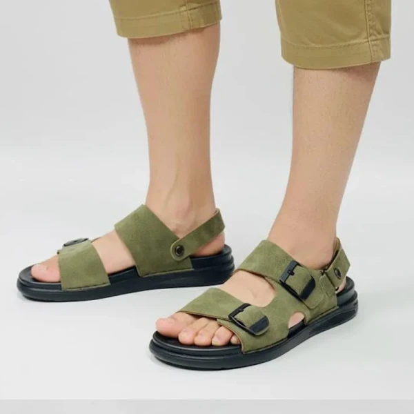 Sandal Genuine Leather S16 Olive Green