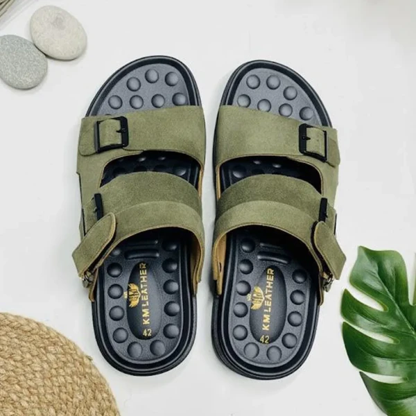 Sandal Genuine Leather S16 Olive Green