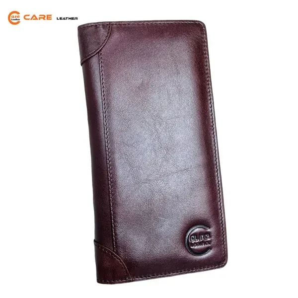 Smart Care Leather Long wallet (V Chocolate)