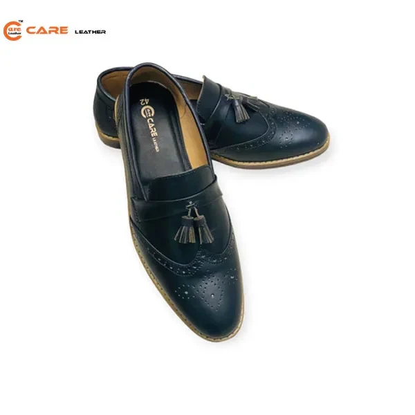 Care Leather Genuine Men's Shoes- B02