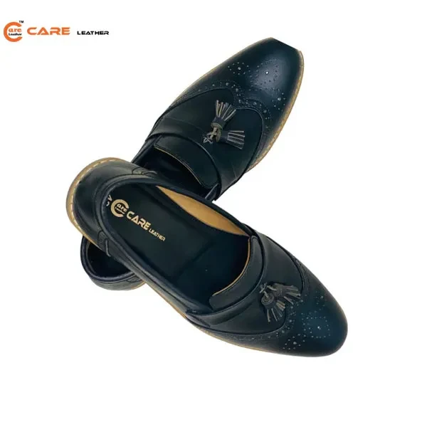Care Leather Genuine Men's Shoes- B02