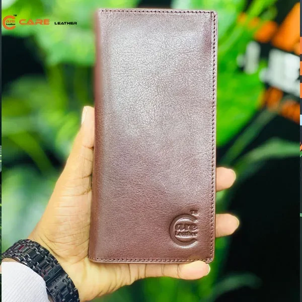 Leather Magnetic Long Wallet M2 Chocolate