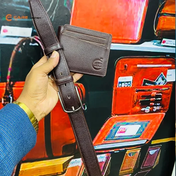 Genuine Leather Belt and Wallet Combo Offer