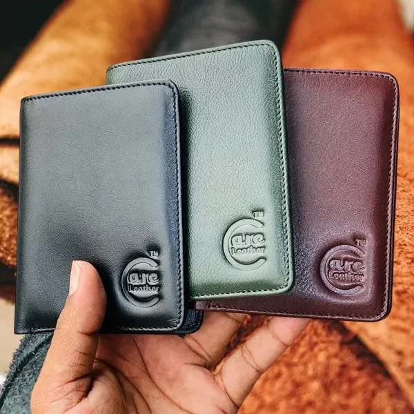 Genuine Care Leather Short Money Bag