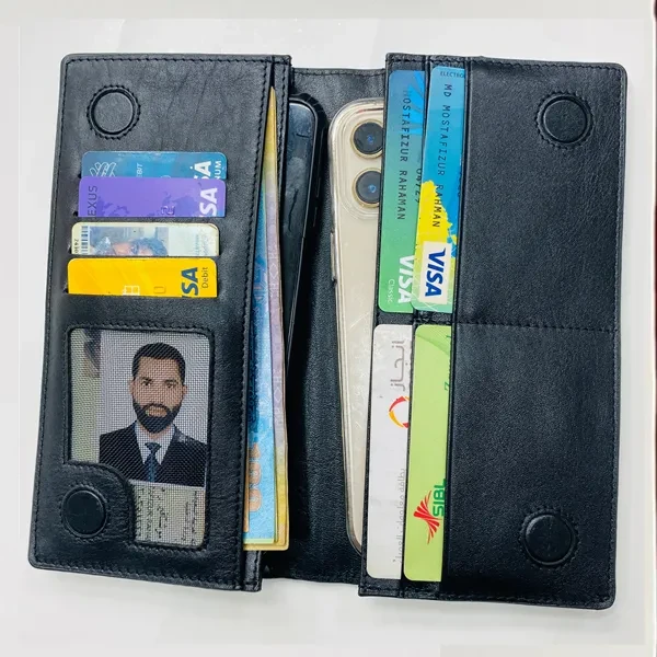 Magnet Genuine Leather Long wallet M2