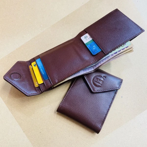 Slim fit Premium Leather Wallet Chocolate