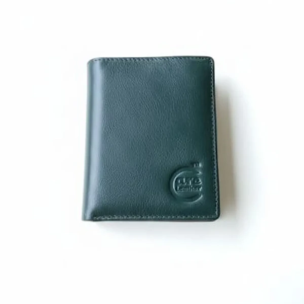 Genuine Leather Bi-Fold Wallet (Olive Green SW22)