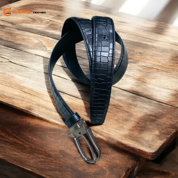 Genuine Leather Crocodile Print Quality Belt For Men