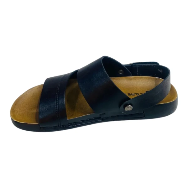 Mens fashionable Style Double Belt Casual Sandal Black SB27