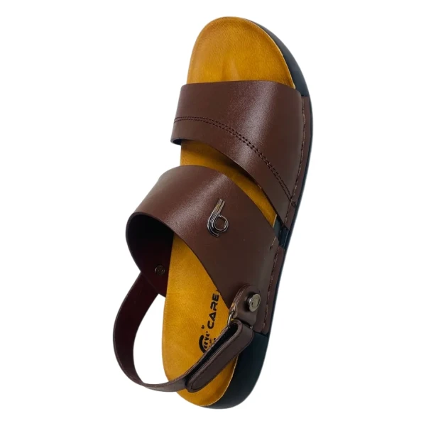 Mens fashionable Style Double Belt Casual Sandal Black SC27