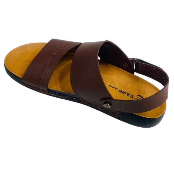 Mens fashionable Style Double Belt Casual Sandal Black SC27