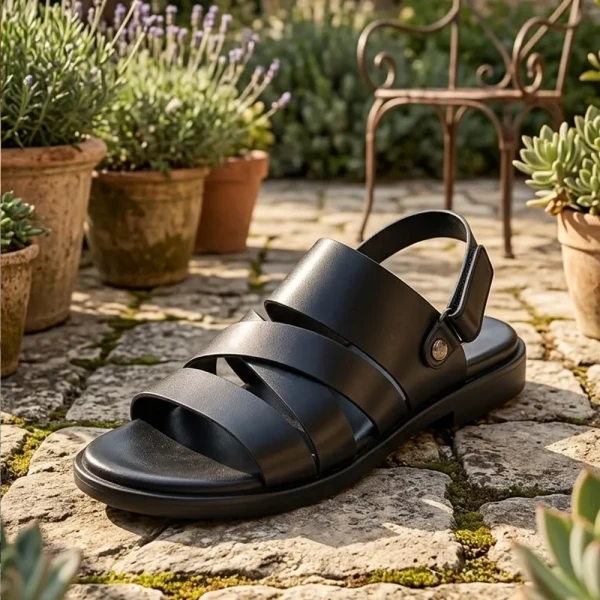 Premium Care Leather Belt sandals (SB8)