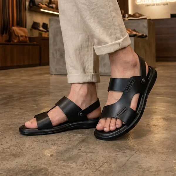 Stylish Fashionable Soft Care Leather Sandal for Men S29B