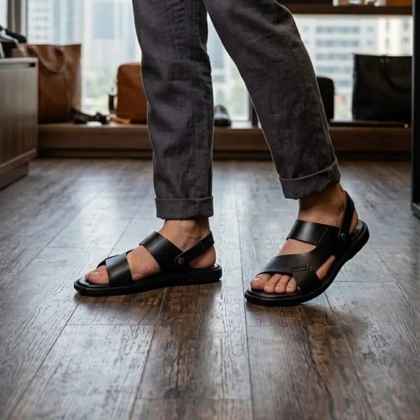 Stylish Fashionable Soft Care Leather Sandal for Men S29B