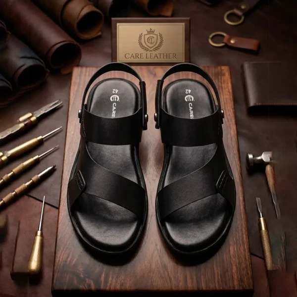 Stylish Fashionable Soft Care Leather Sandal for Men S29B